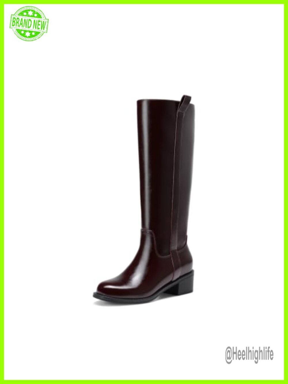 Women's Knee High Riding Boots Faux Leather Pull On Tall Boots